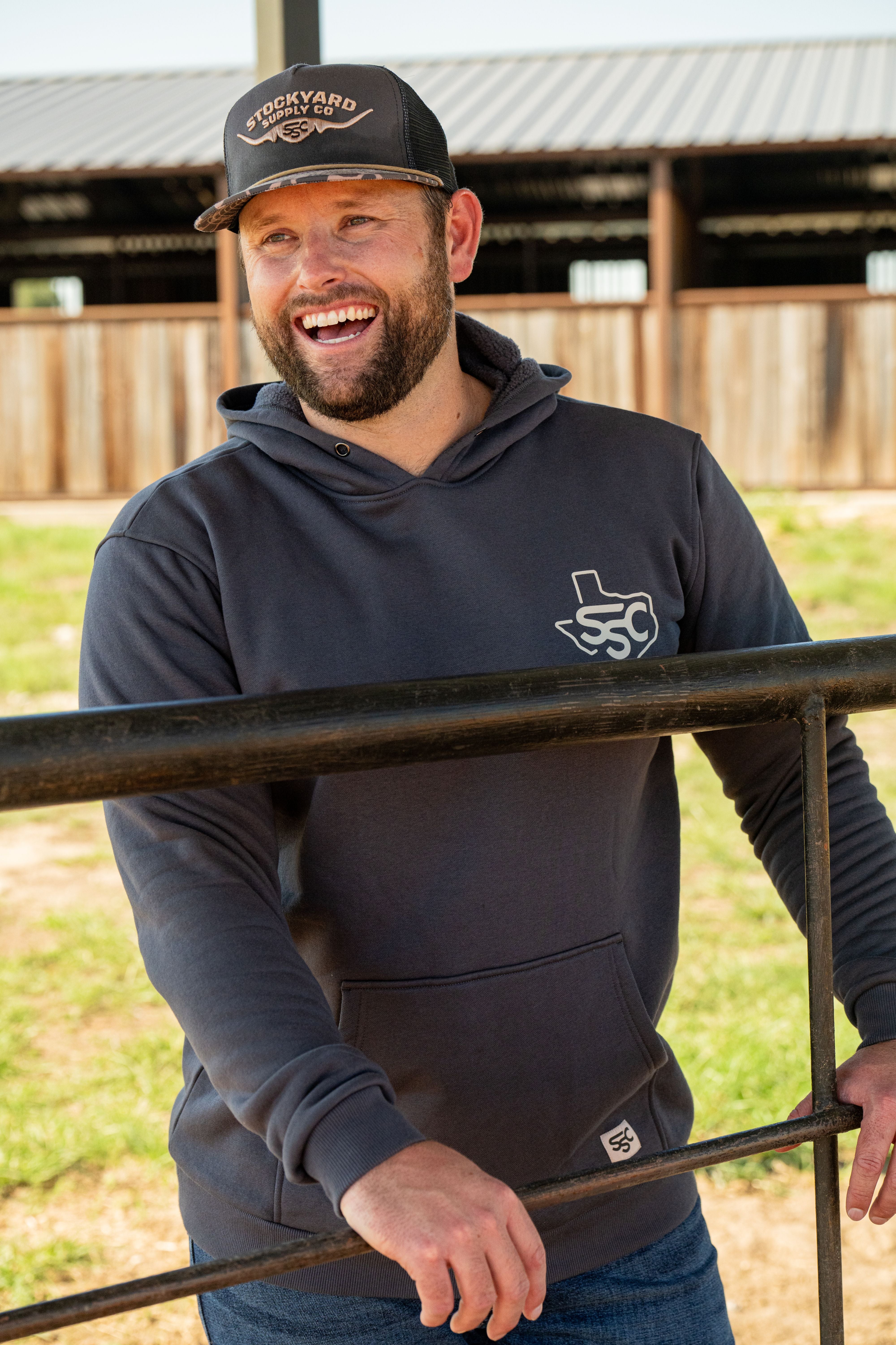 A single green leaf against a white background.
