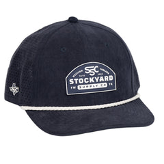 Navy blue sueded performance hat standalone item picture